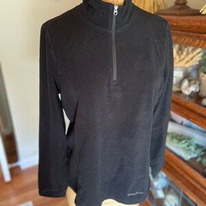 Eddie Bauer black pullover fleece